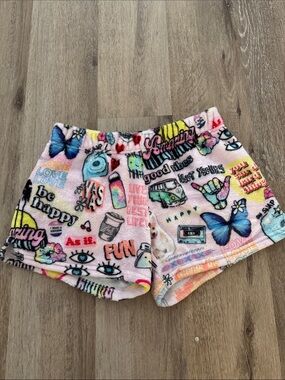 Girls fuzzy pj shorts